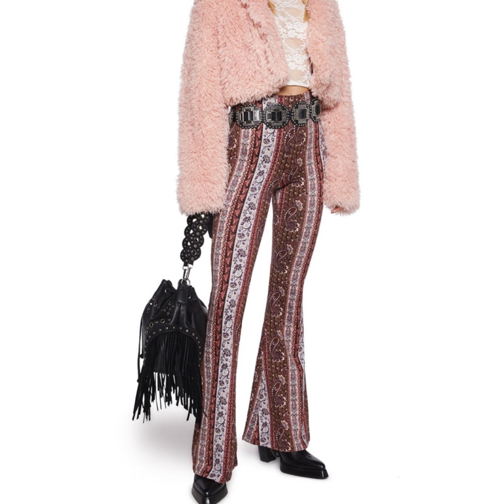 Dolls Kill light pink faux fur crop Jacket - Picture 7 of 8